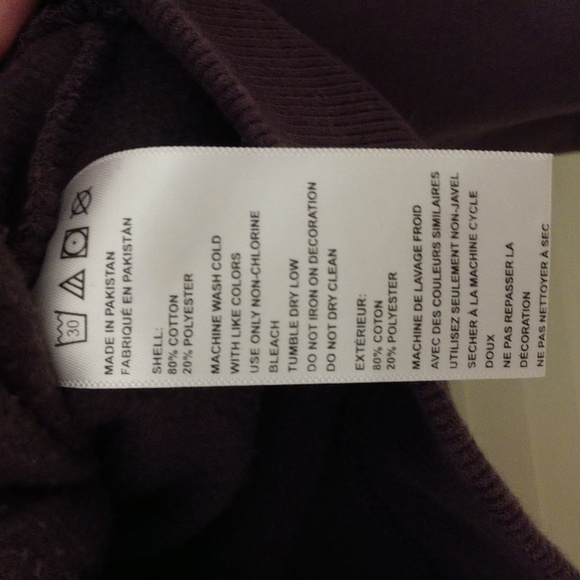 Urban Outfitters Purple Satin Tape Hoodie Sweatshirt Size Medium - Picture 8 of 11